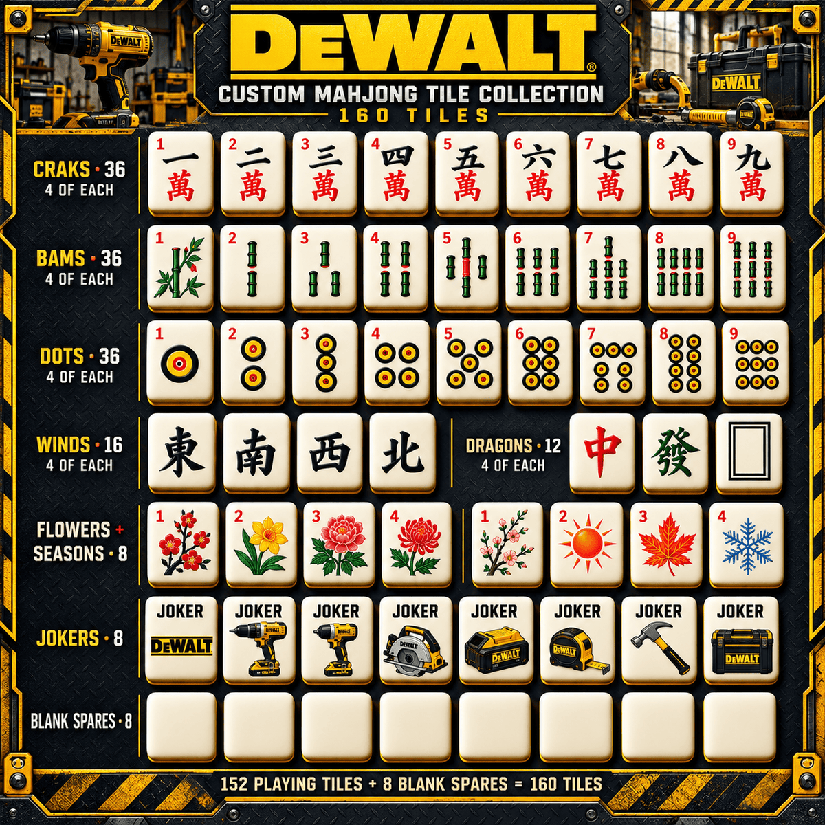 DWT Premium Mahjong Set – Game Night Edition PNPA