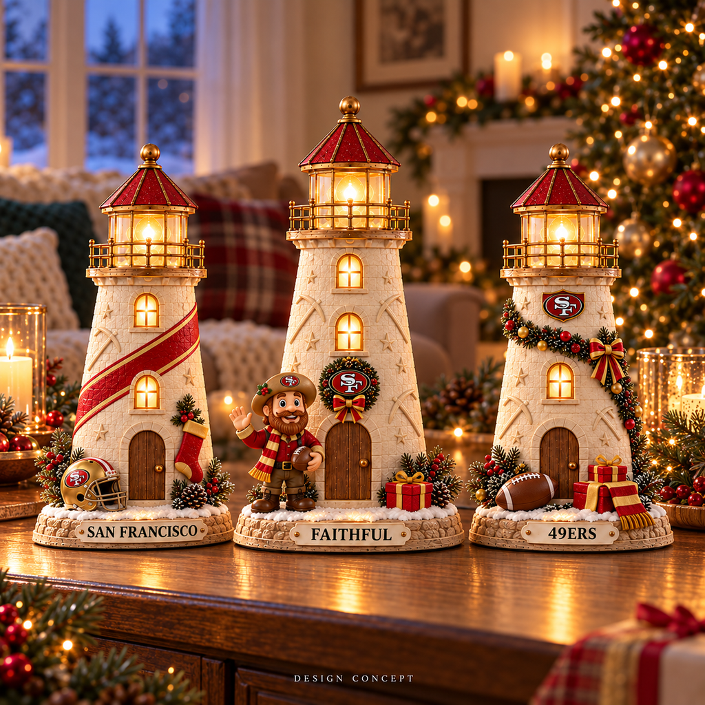 SF49 Premium Holiday Lighthouse Trio TMH