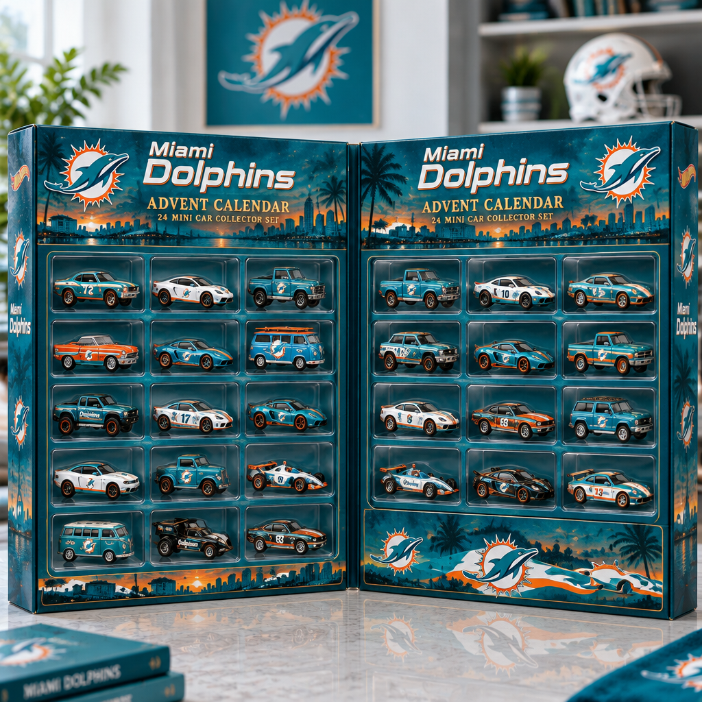 Miami Dolphins Premium Mini Car Advent Calendar
