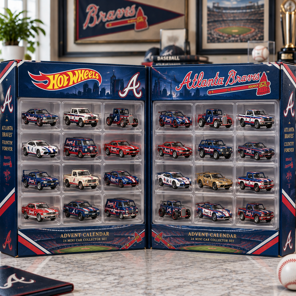 Atlanta Braves Premium Mini Car Advent Calendar